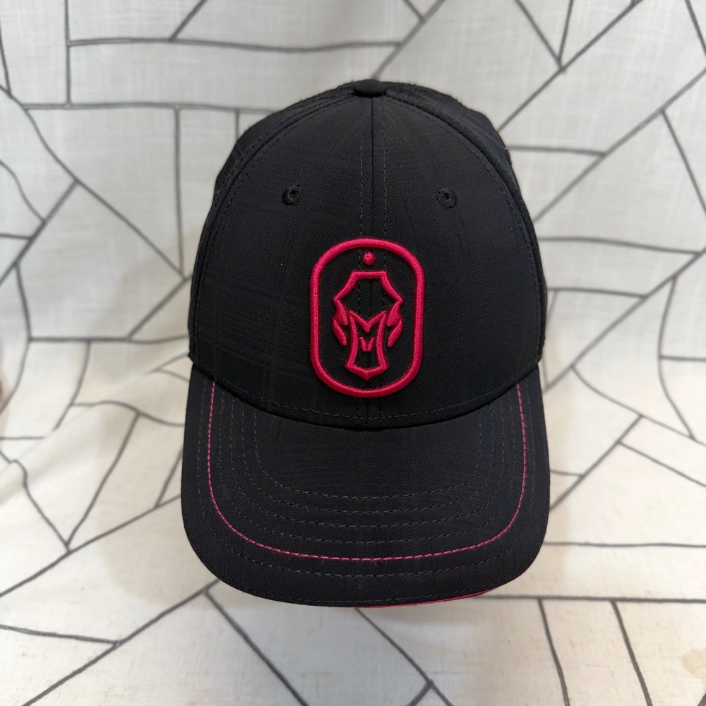 Hardcore Baseball Cap Adjustable Black Pink Embroidered Logo‎ Streetwear Hat